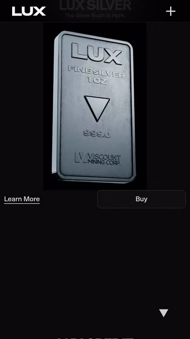 Screenshot of lux.market