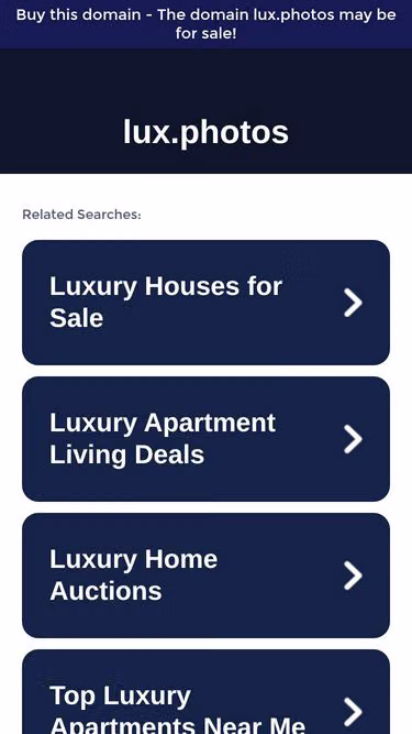 Screenshot of lux.photos