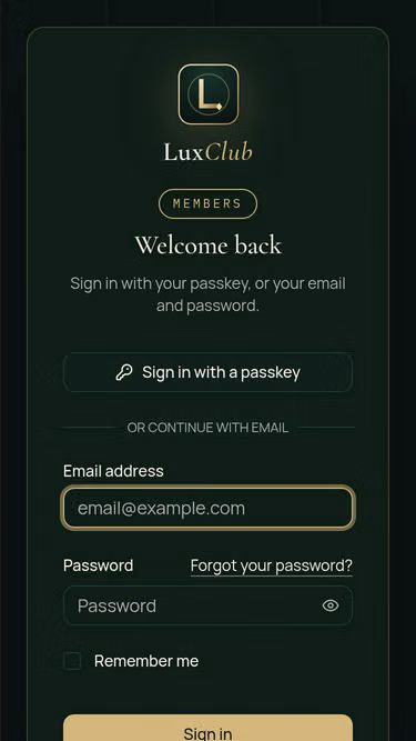 Screenshot of luxclub.bet