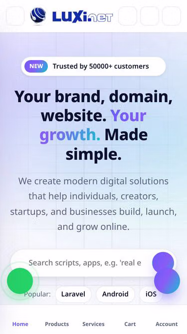 Screenshot of luxi.es