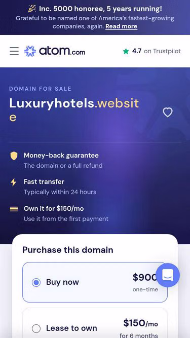 Screenshot of luxuryhotels.website