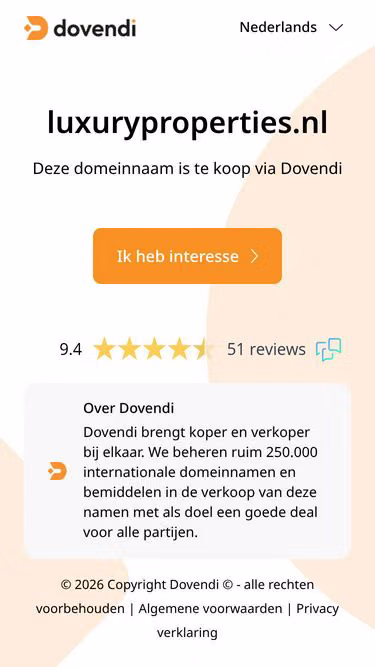 Screenshot of luxuryproperties.nl