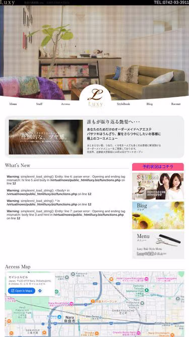 Screenshot of luxy.biz