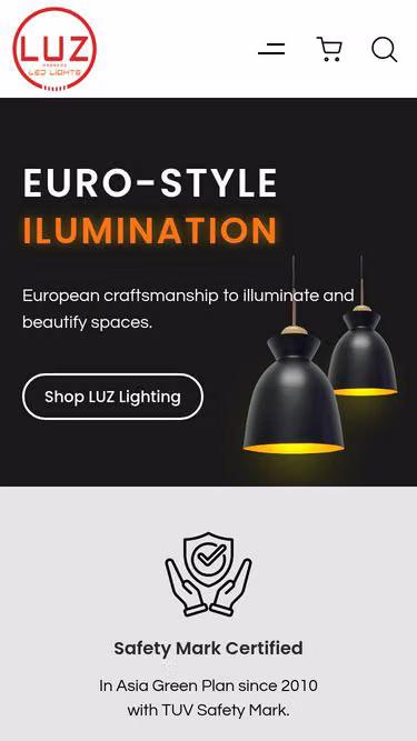 Screenshot of luz.com.sg