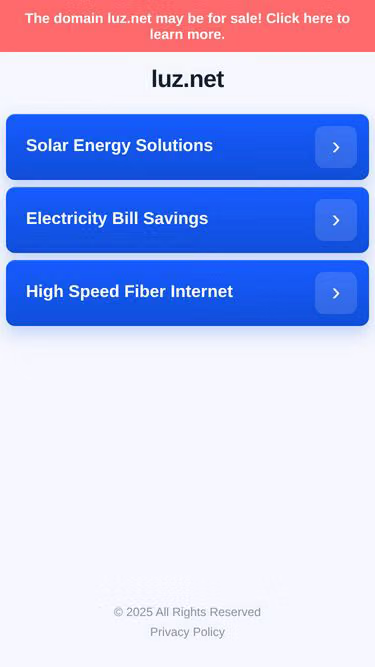 Screenshot of luz.net