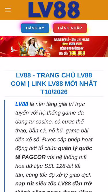 Screenshot of lv88.marketing