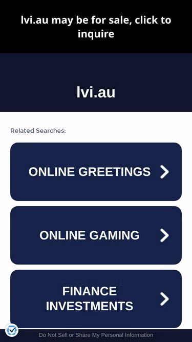 Screenshot of lvi.au
