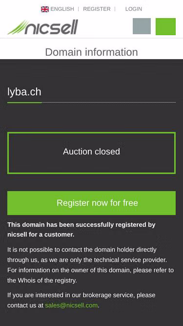 Screenshot of lyba.ch