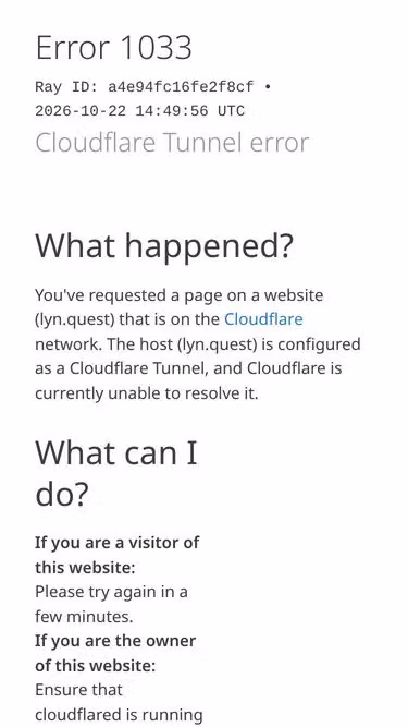 Screenshot of lyn.quest