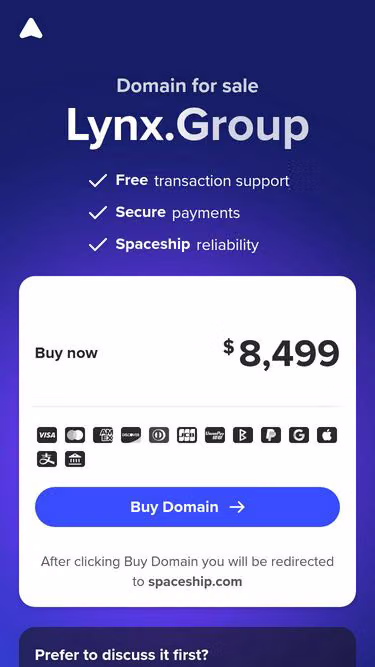 Screenshot of lynx.group