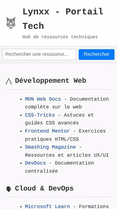 Screenshot of lynxx.fr