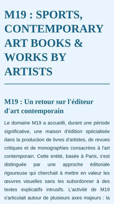 Screenshot of m19.fr