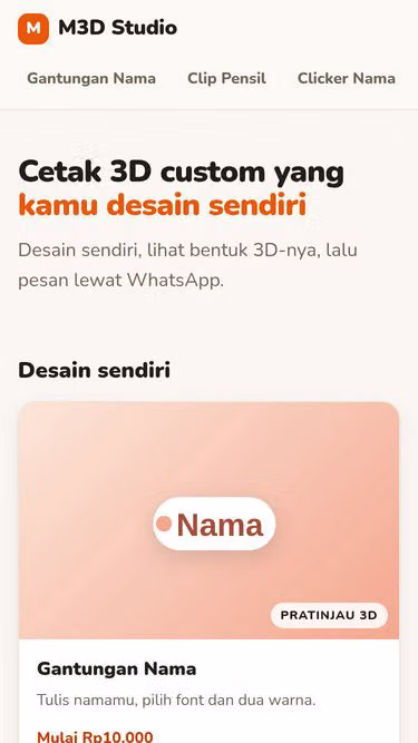 Screenshot of m3d.studio
