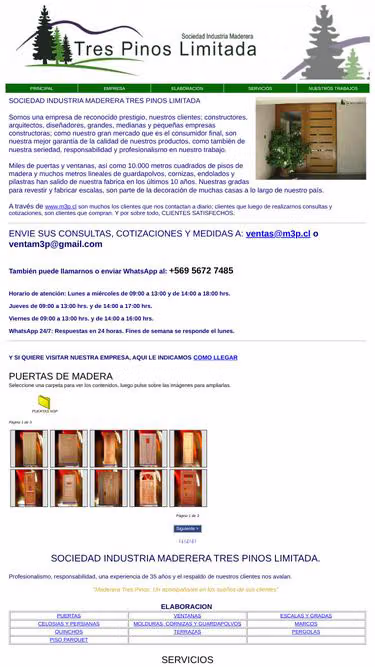 Screenshot of m3p.cl