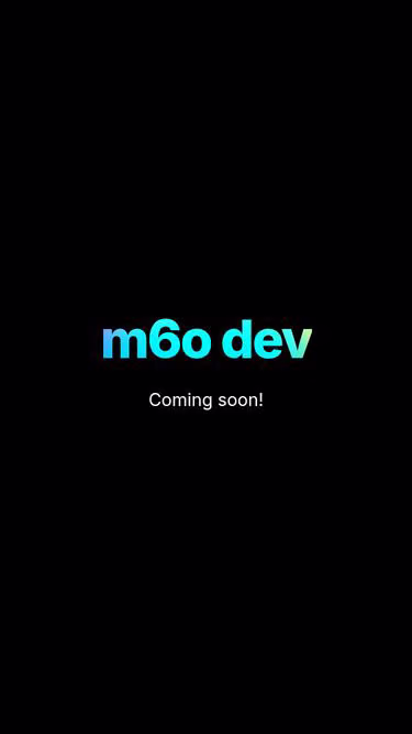 Screenshot of m60.dev