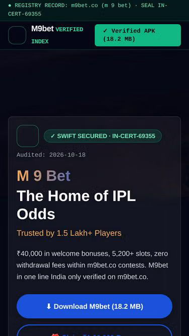 Screenshot of m9bet.co