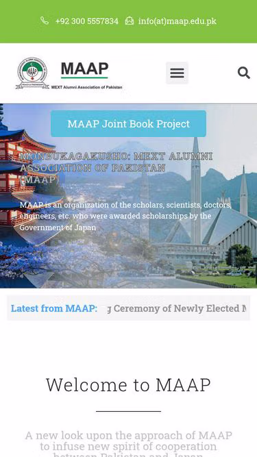 Screenshot of maap.edu.pk