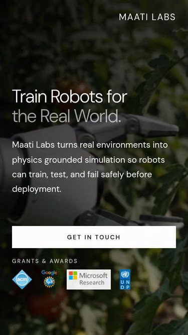 Screenshot of maati.dev