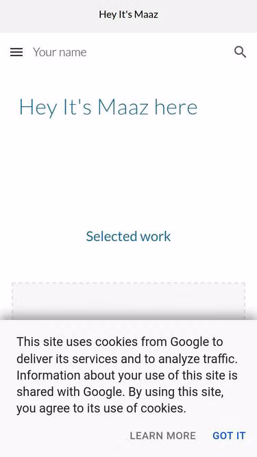 Screenshot of maaz.site