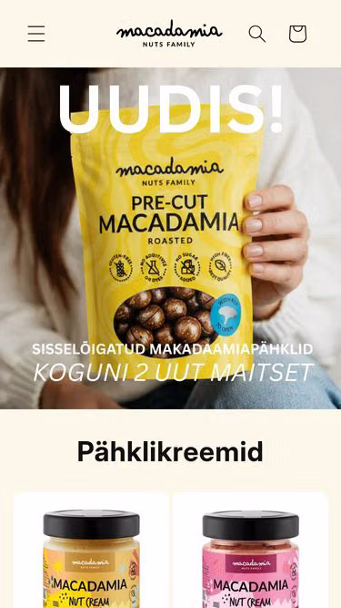 Screenshot of macadamia.ee