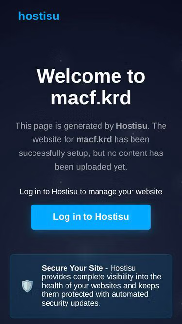 Screenshot of macf.krd