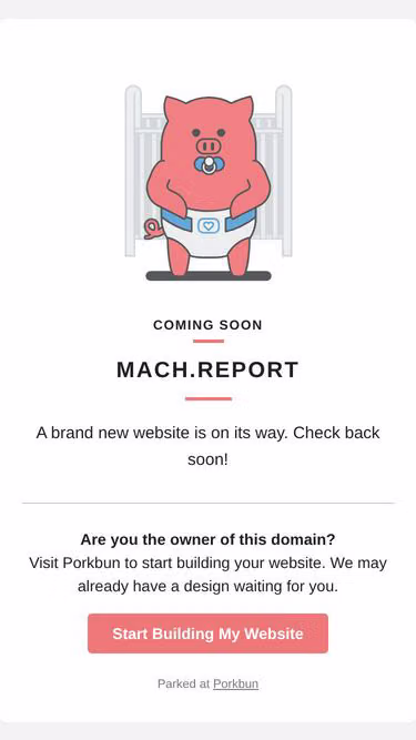 Screenshot of mach.report