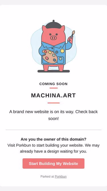 Screenshot of machina.art
