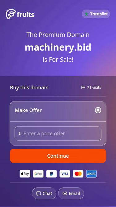 Screenshot of machinery.bid