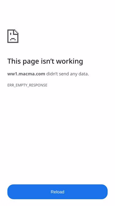 Screenshot of macma.com