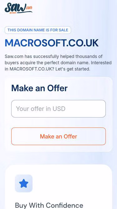 Screenshot of macrosoft.co.uk