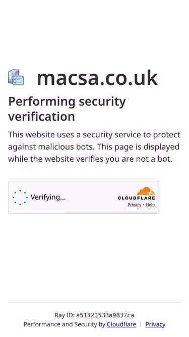 Screenshot of macsa.co.uk