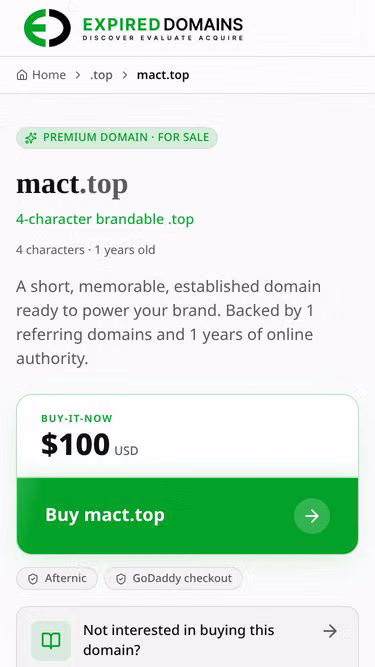 Screenshot of mact.top