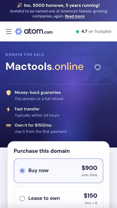 Screenshot of mactools.online