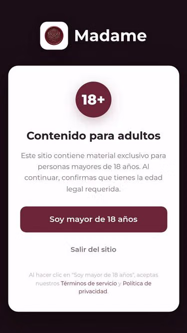 Screenshot of madame.com.co