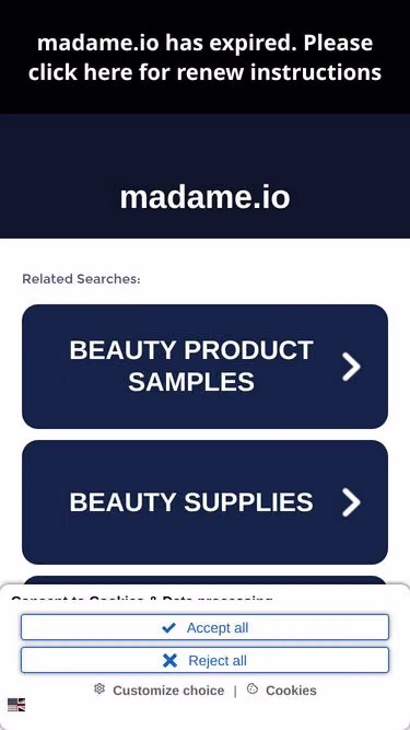 Screenshot of madame.io