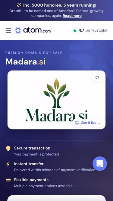 Screenshot of madara.si
