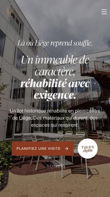 Screenshot of madeleine.immo
