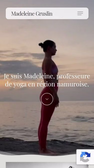Screenshot of madeleine.yoga