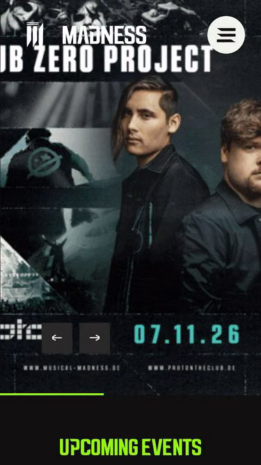Screenshot of madness.dj