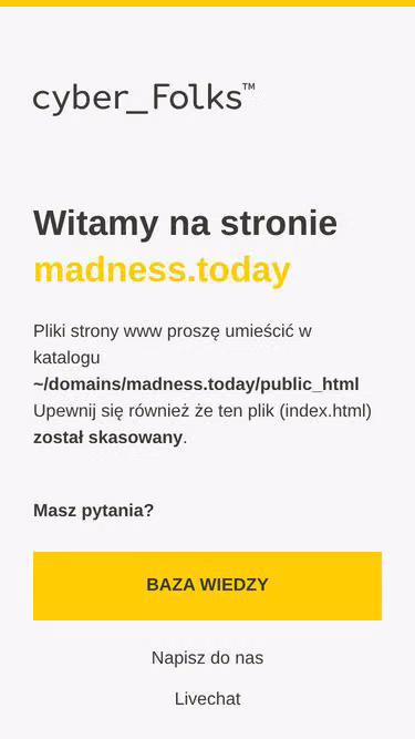 Screenshot of madness.today