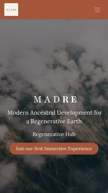 Screenshot of madre.earth