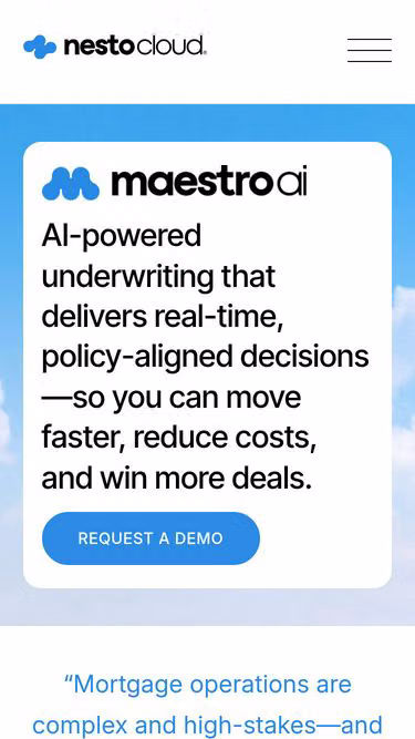 Screenshot of maestroai.ca
