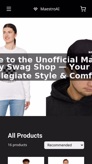 Screenshot of maestroai.shop