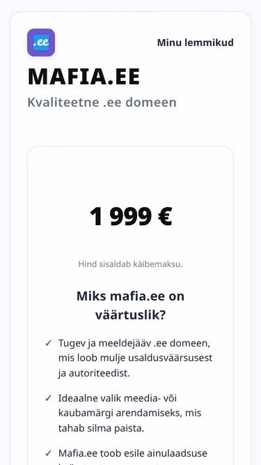Screenshot of mafia.ee