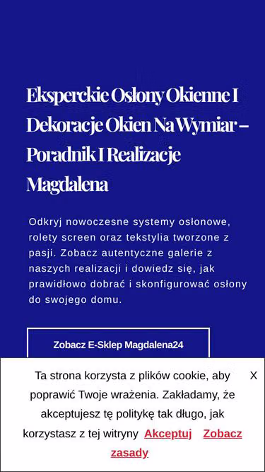 Screenshot of magdalena.pl