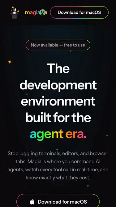 Screenshot of magia.sh