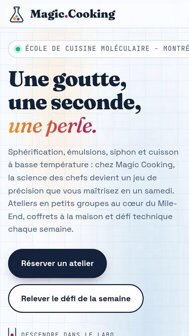 Screenshot of magic.cooking