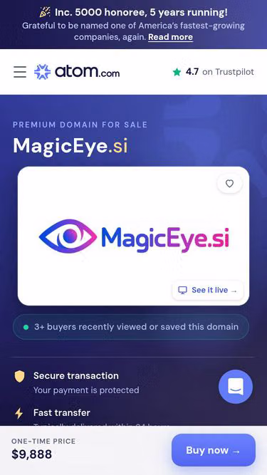 Screenshot of magiceye.si
