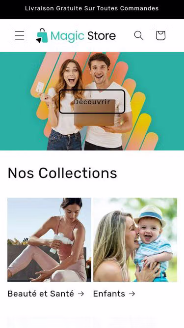 Screenshot of magicstore.fr