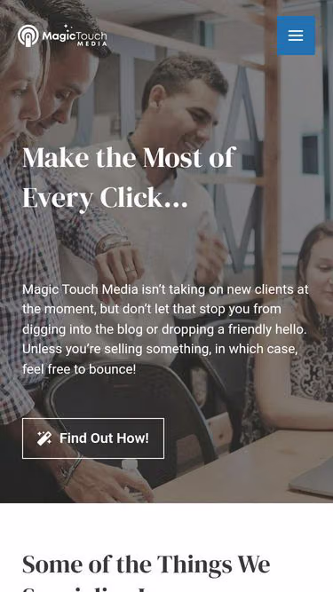 Screenshot of magictouch.media